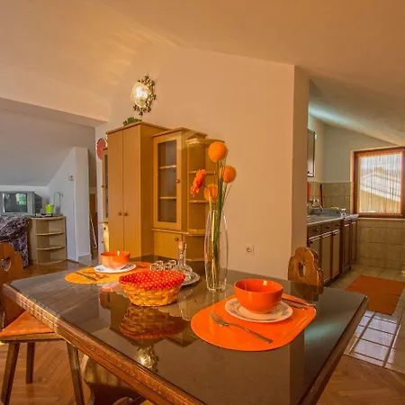 Daire Malerische Dachgeschosswohnung Mit Atemberaubenden Meerblick, Nur 400 Meter Zum Novi Vinodolski